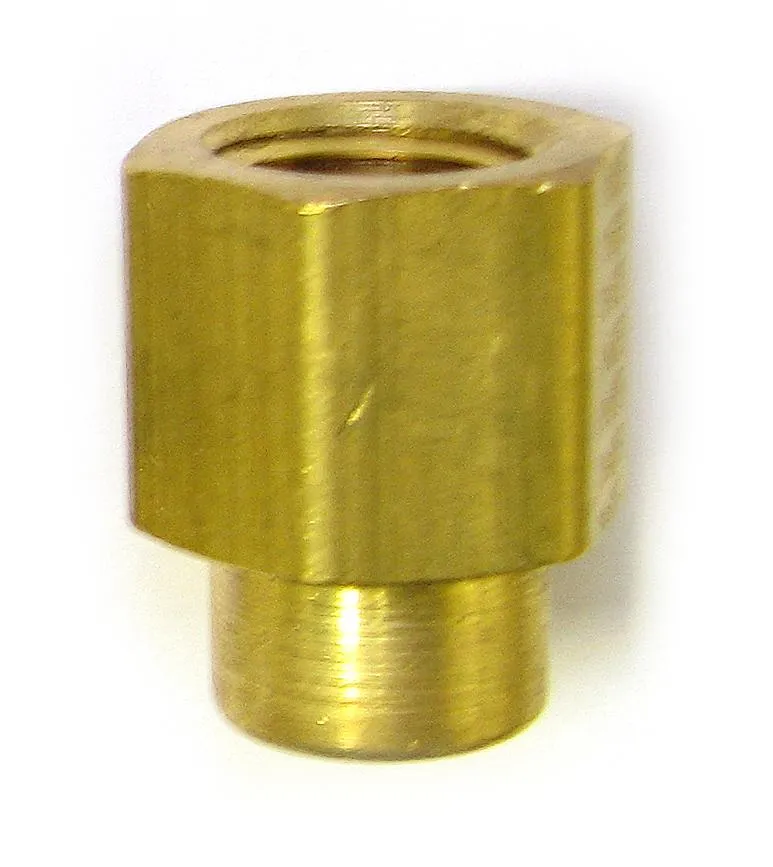 1/8" FPT x 1/4" FPT Brass Reducer