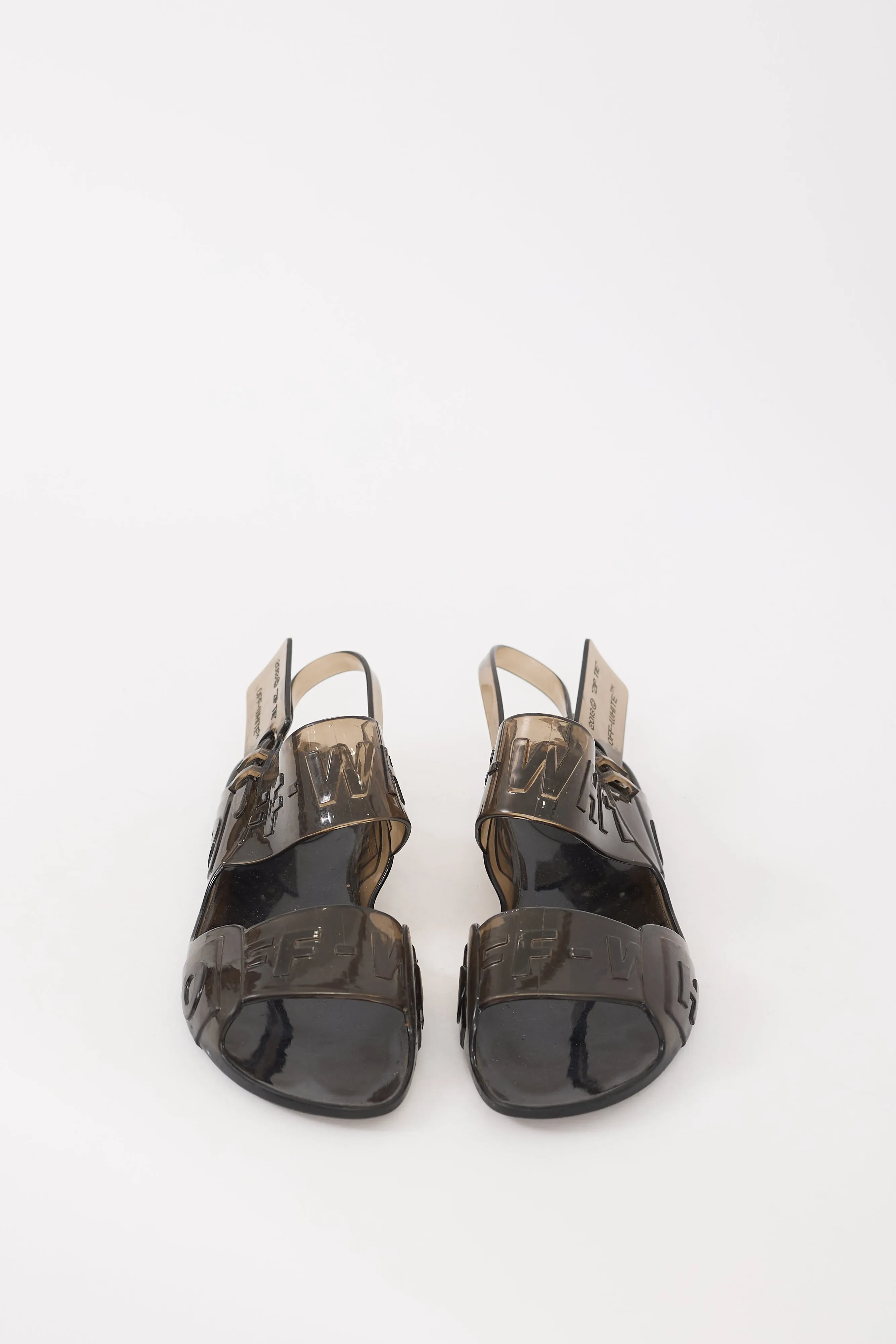 2013 Black Zip Tie Jelly Sandal