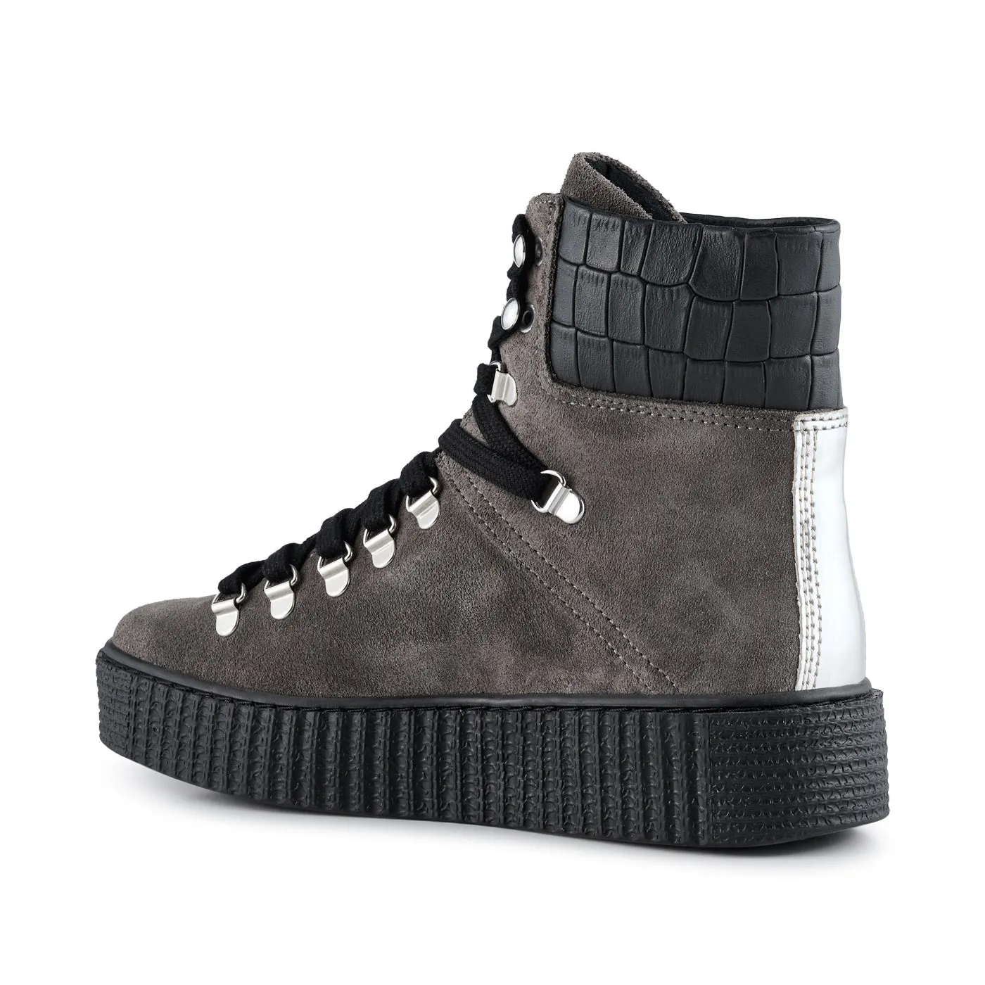 Agda boot suede - DARK GREY