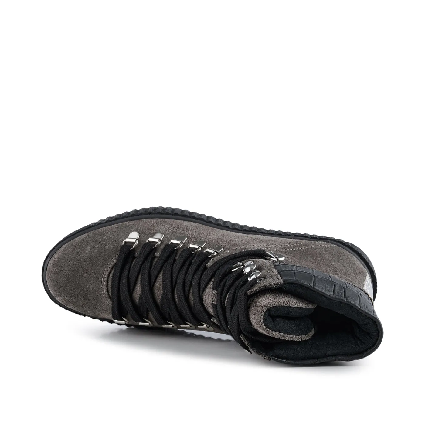 Agda boot suede - DARK GREY