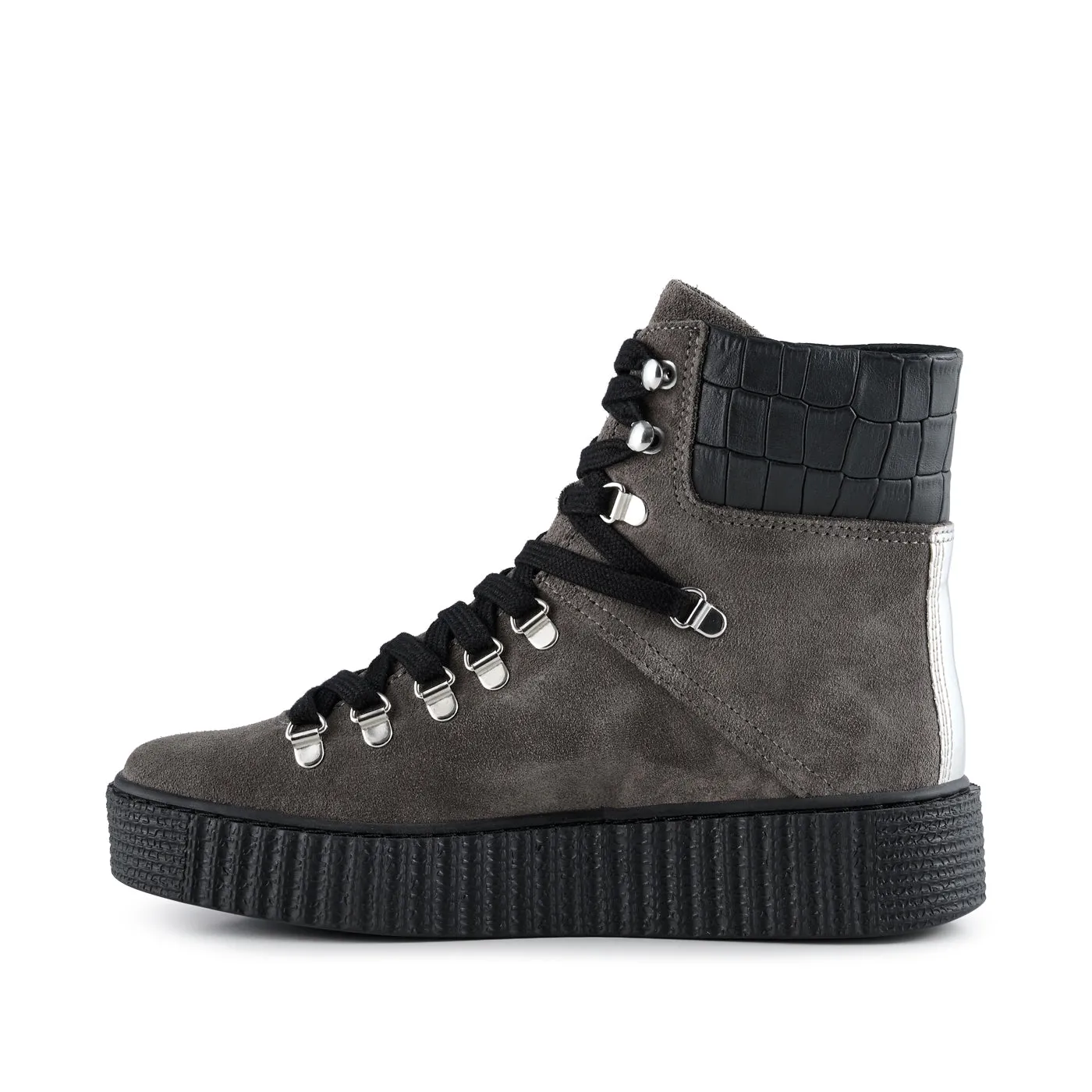 Agda boot suede - DARK GREY
