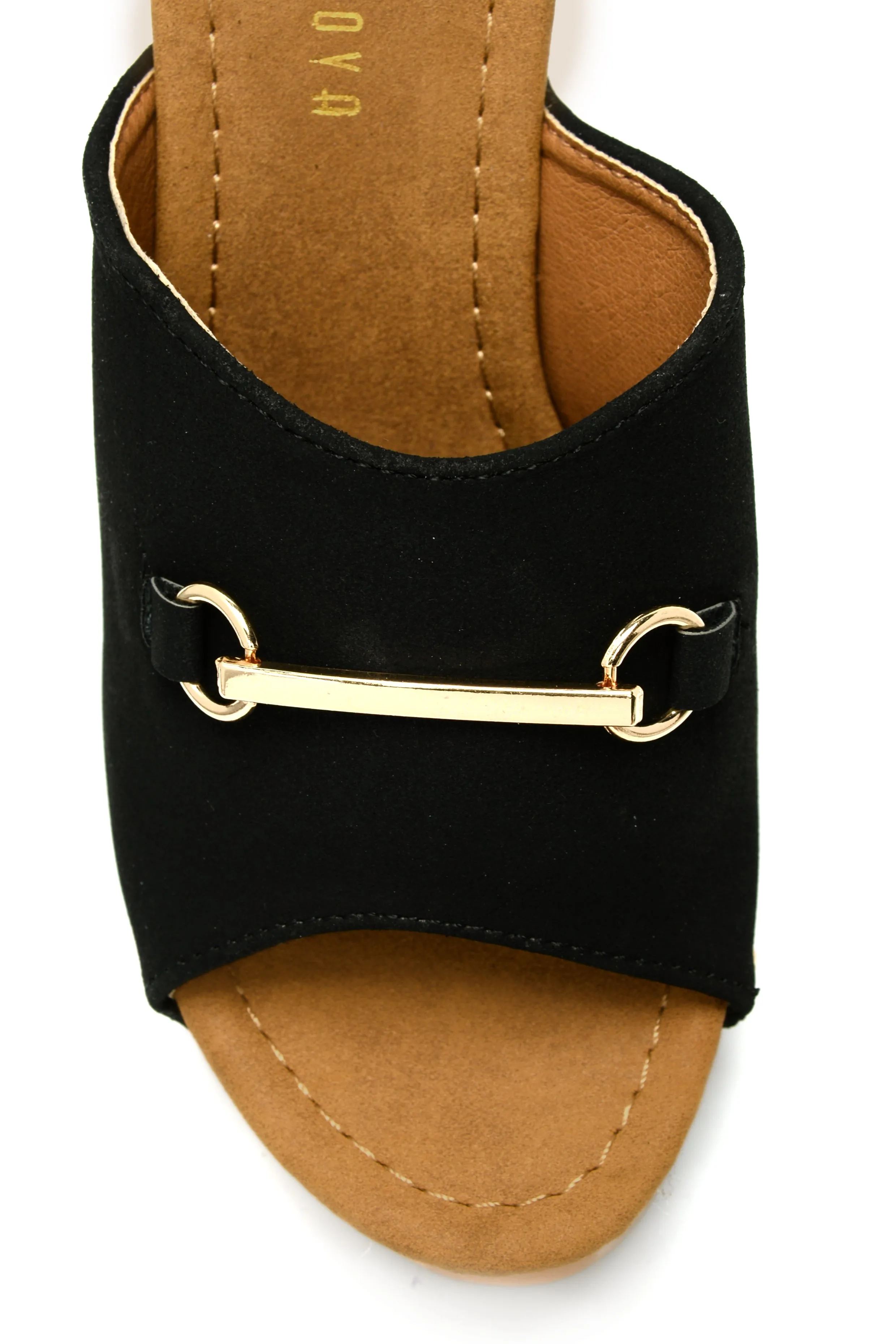 Backseat Lover Heeled Mule - Black