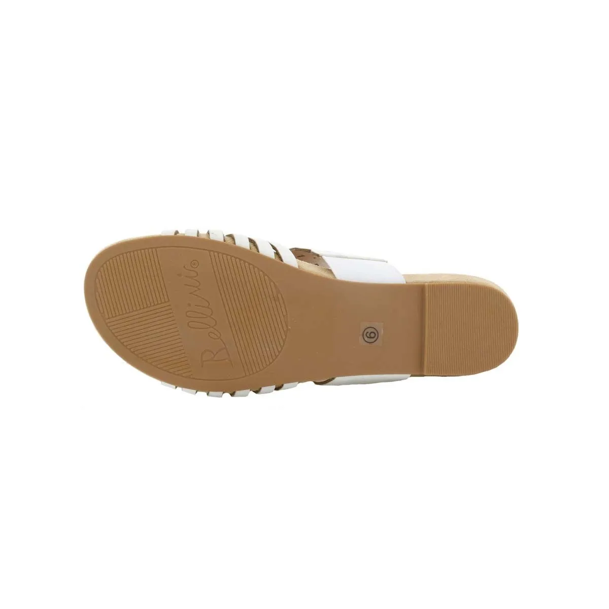 Bellini Nikole Women Slide Sandals In White Faux Nubuck