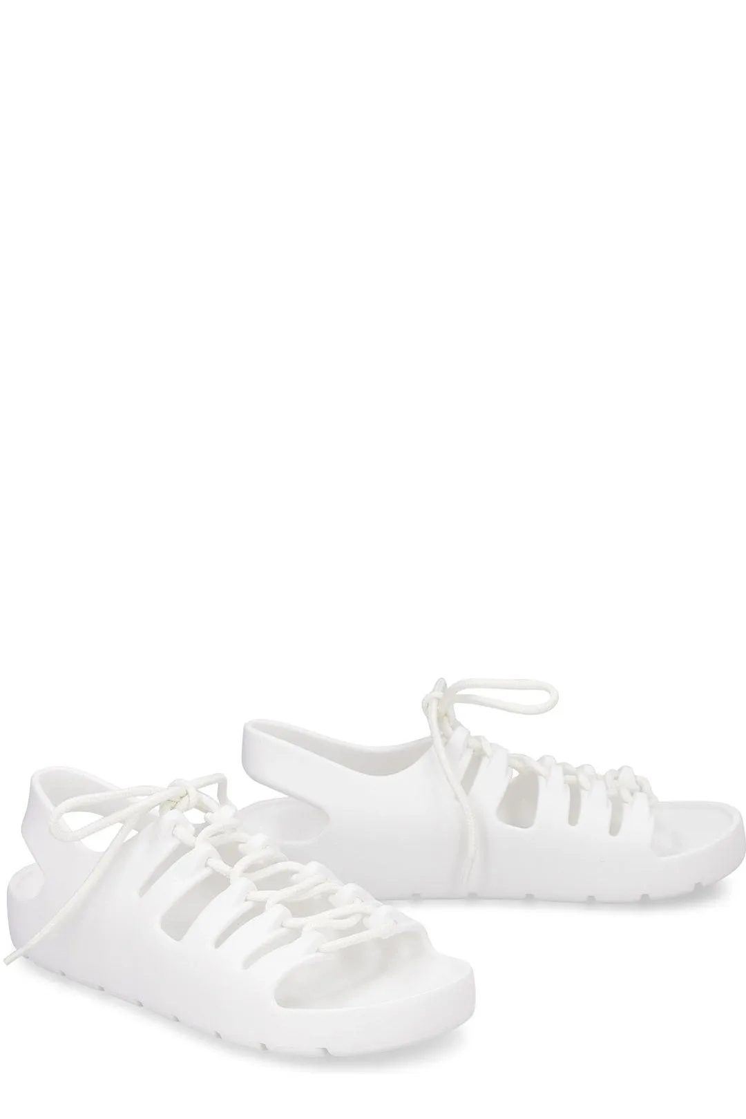 Bottega Veneta Jelly Lace-Up Slingback Sandals