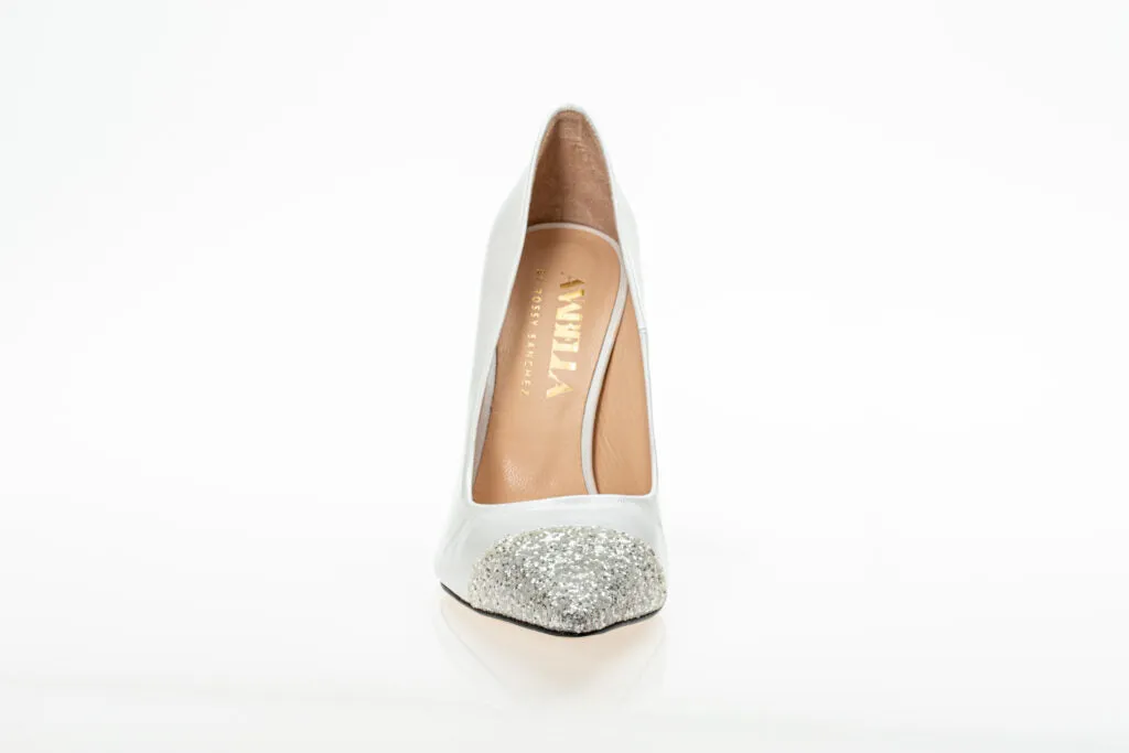 Bridal New York City Stiletto Heels Pearl White