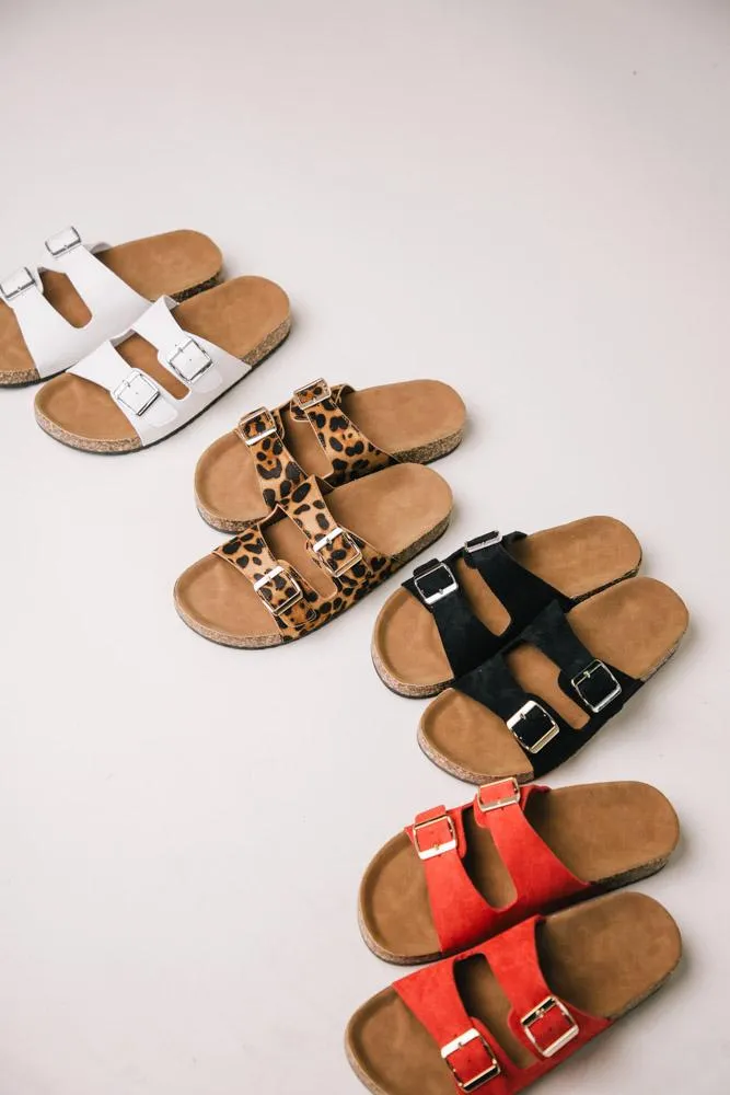 Buckle Sandals in Red - FINAL SALE