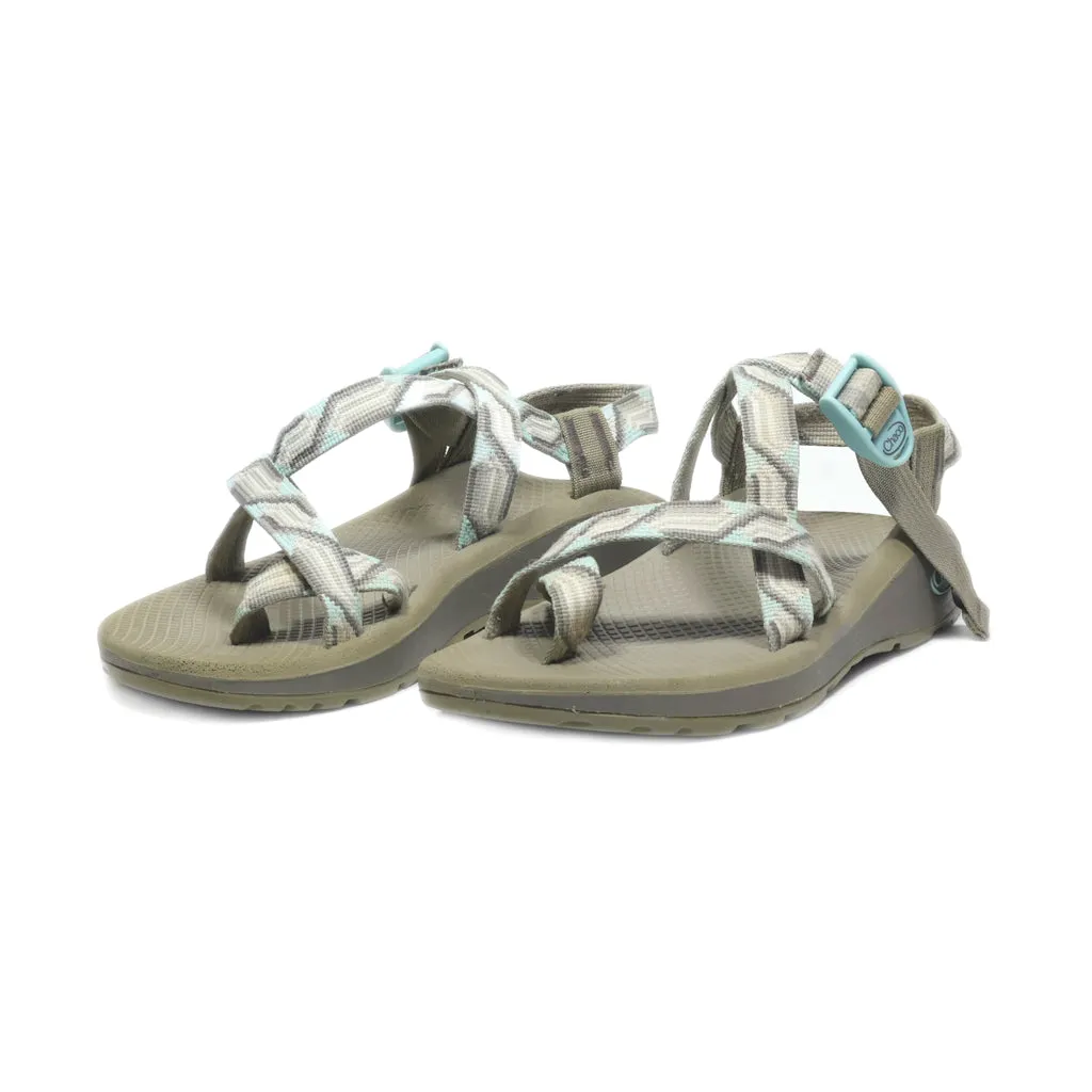 Chaco Flat Sandals Suede Multicolour Colour For Women