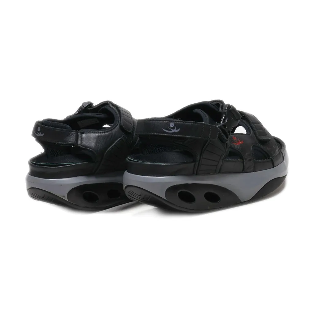 Chung Shi Casual Sandals Leather Black Colour For Men