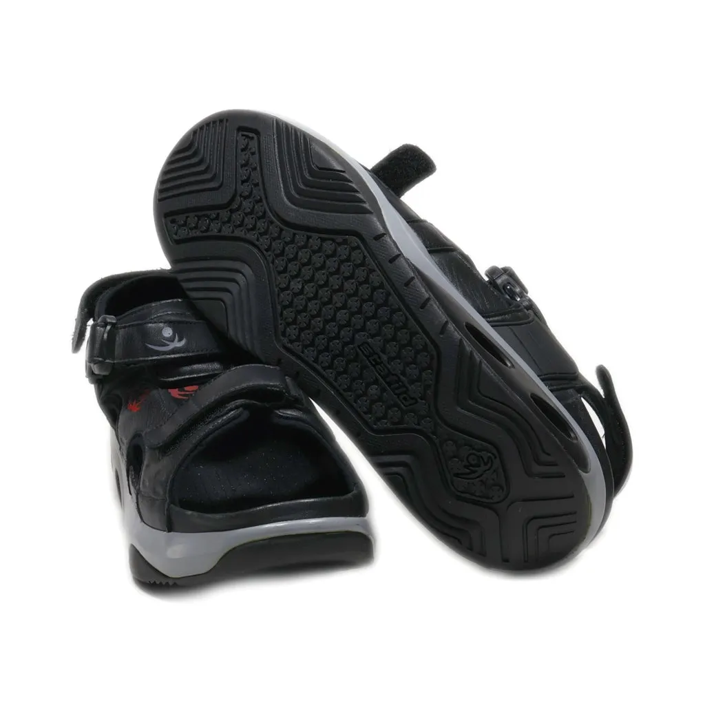 Chung Shi Casual Sandals Leather Black Colour For Men