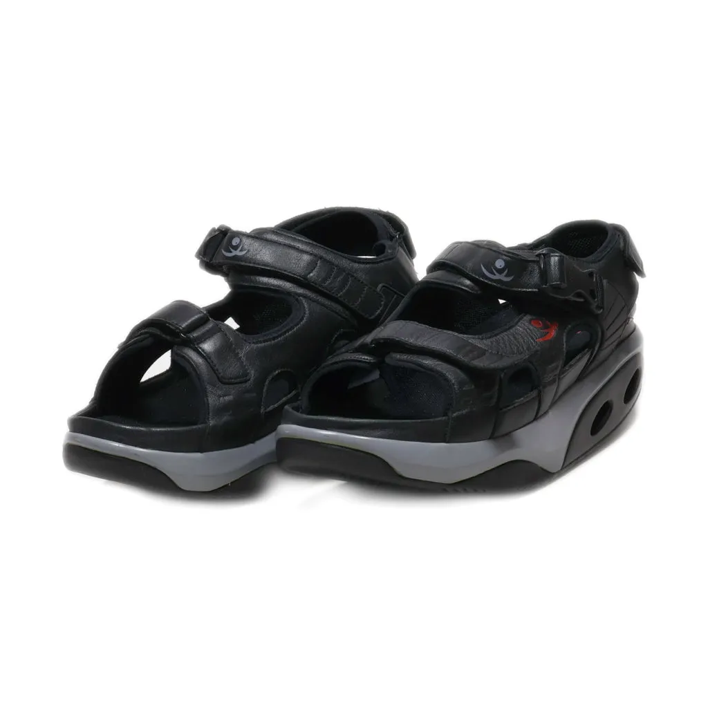 Chung Shi Casual Sandals Leather Black Colour For Men