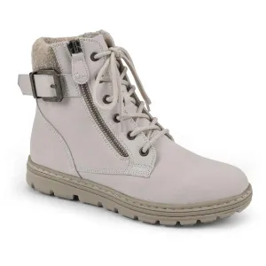 Cliffs by White Mountain Womens Kelsie Zipper Faux Leather Hiking Boots