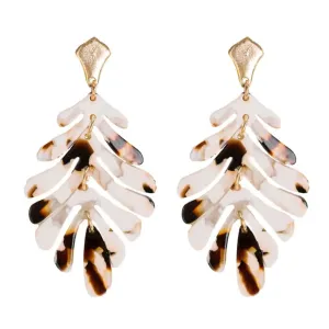 Cocoa Petite Palm Drop Earrings