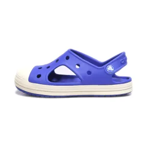 Crocs Flat Sandals Rubber Blue Colour For Kids