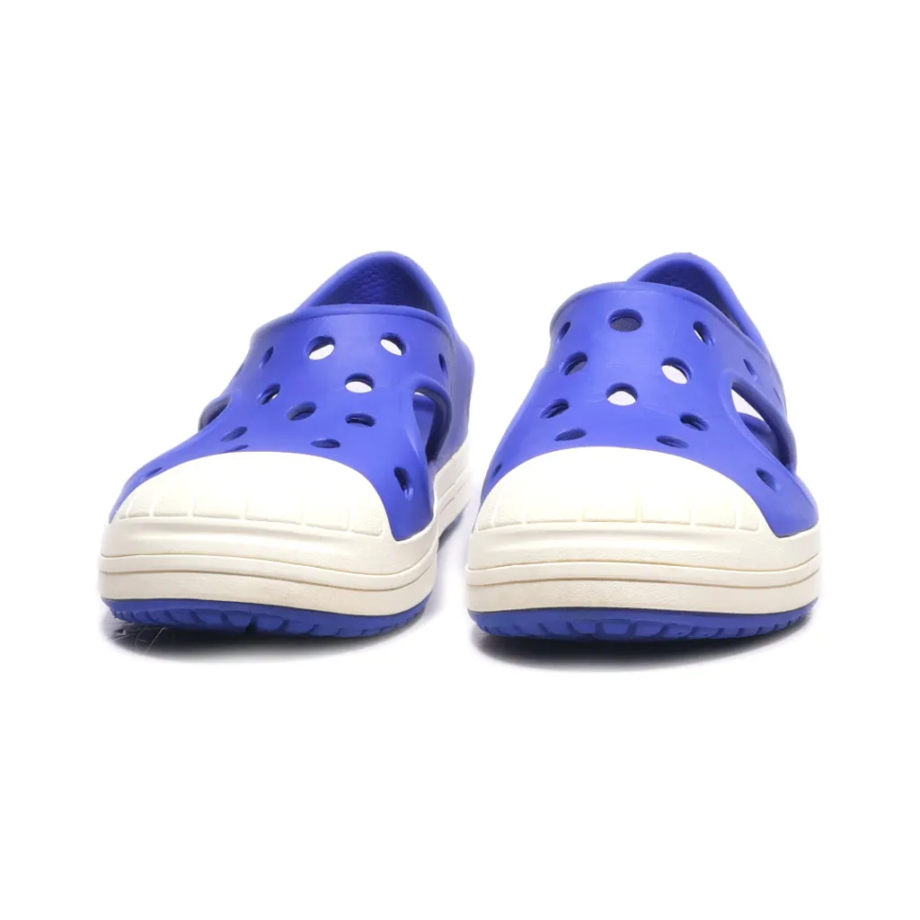 Crocs Flat Sandals Rubber Blue Colour For Kids