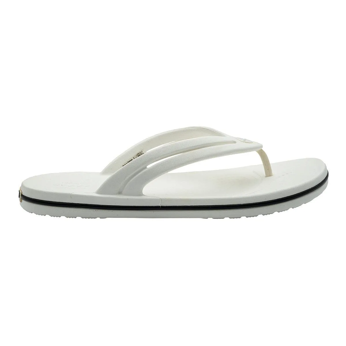 Crocs Sandals Flip Flops Rubber White Colour For Women