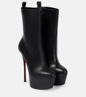 Dolly Booty Alta 160 Christian Louboutin leather platform boots, black