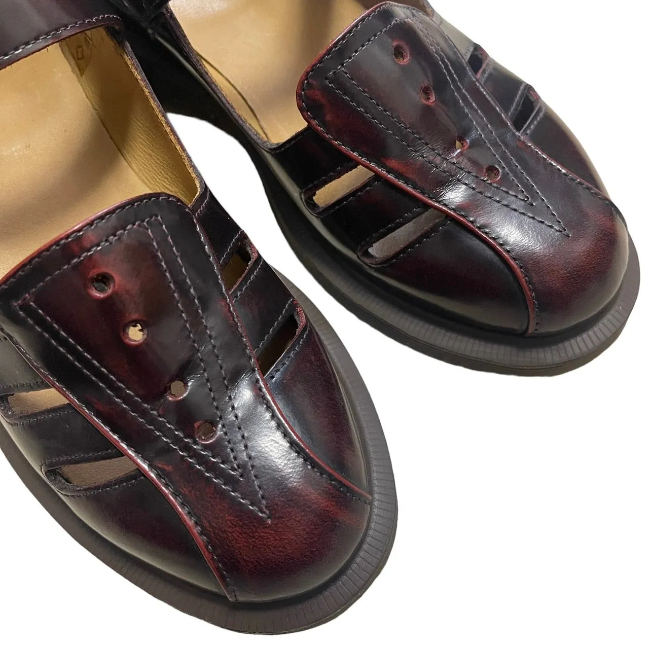 Dr.Martens ドクターマーチン DEARDRA メリージェーン ストラップレザーシューズ
