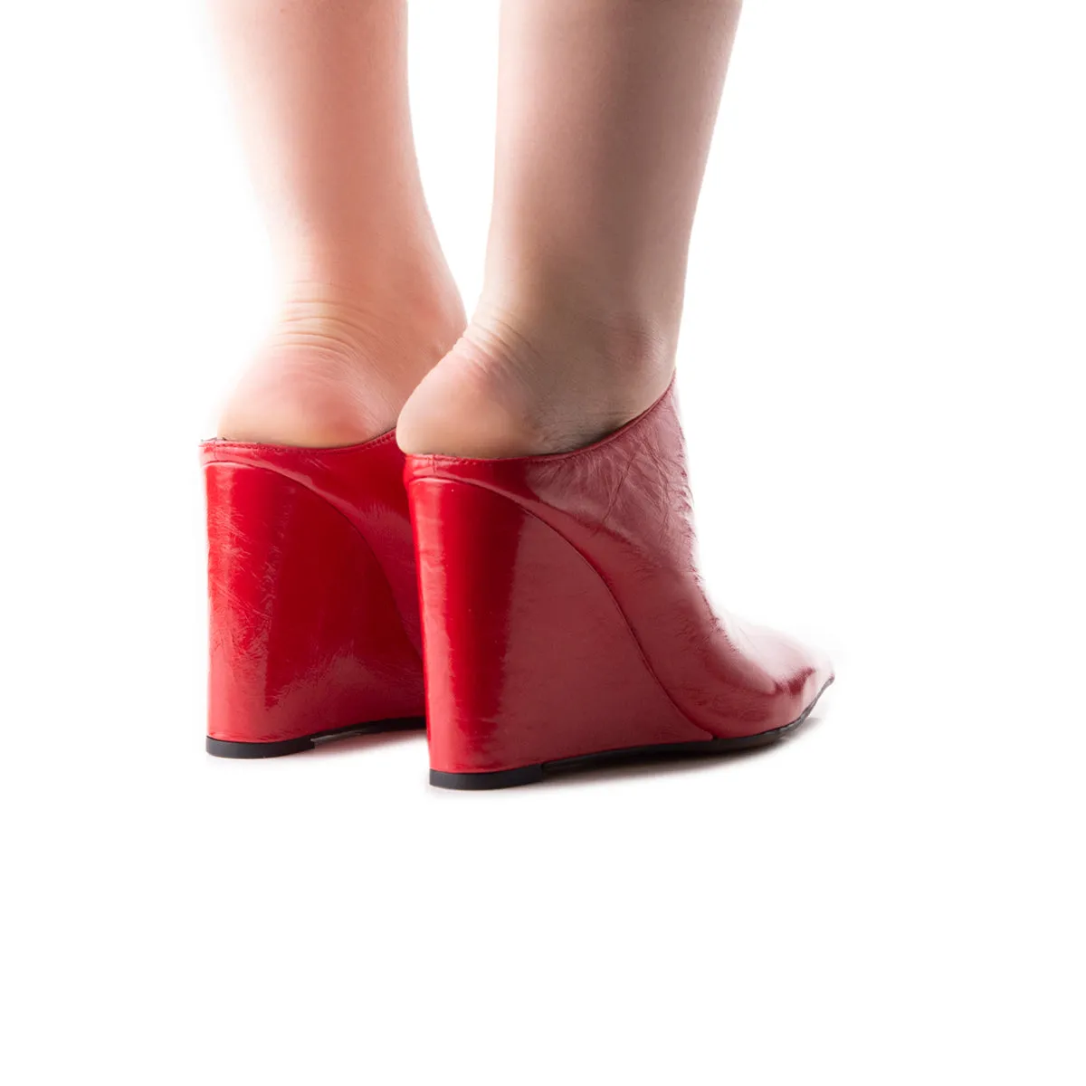 Freya Red Leather