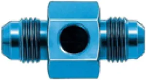 In-Line Fuel Pressure Adapter; -08AN x -08AN x 1/8in.