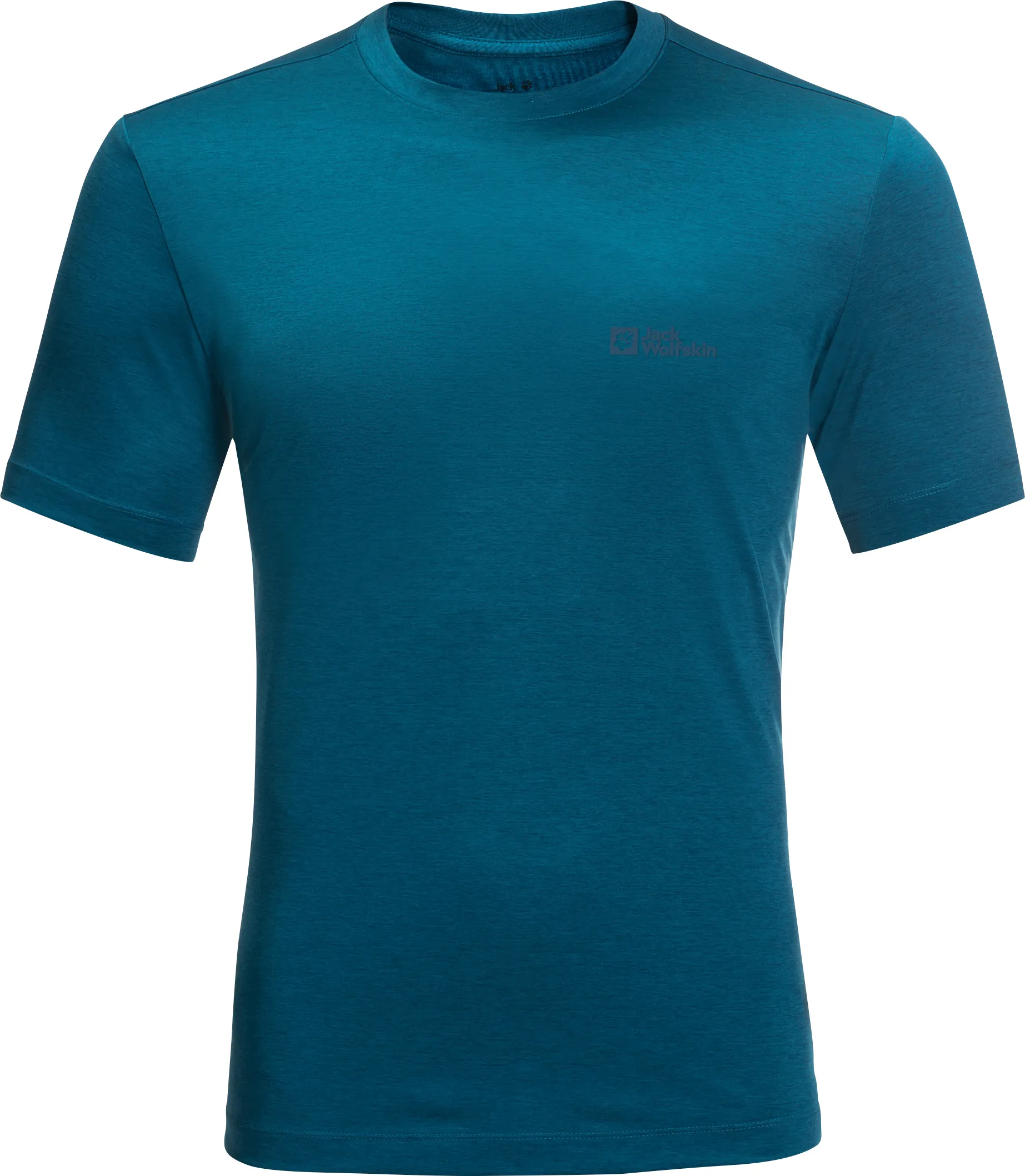 Jack Wolfskin Men&#x27;s Hiking Short Sleeve T-Shirt Blue Daze | Buy Jack Wolfskin Men&#x27;s Hiking Short Sleeve T-Shirt Blue Daze here | Outnorth