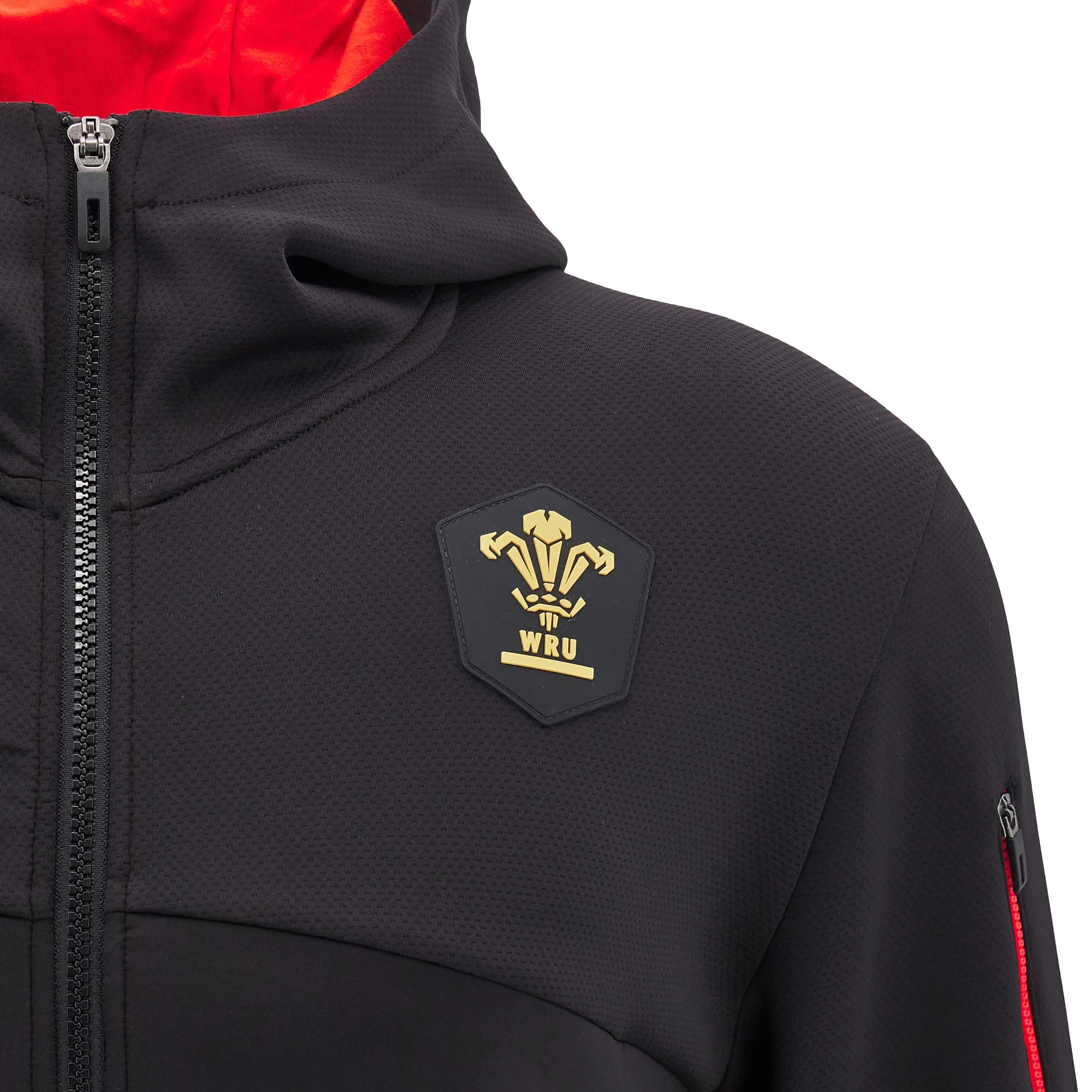 Macron Wales WRU 24/25 Adults Athleisure F/Z Hoodie