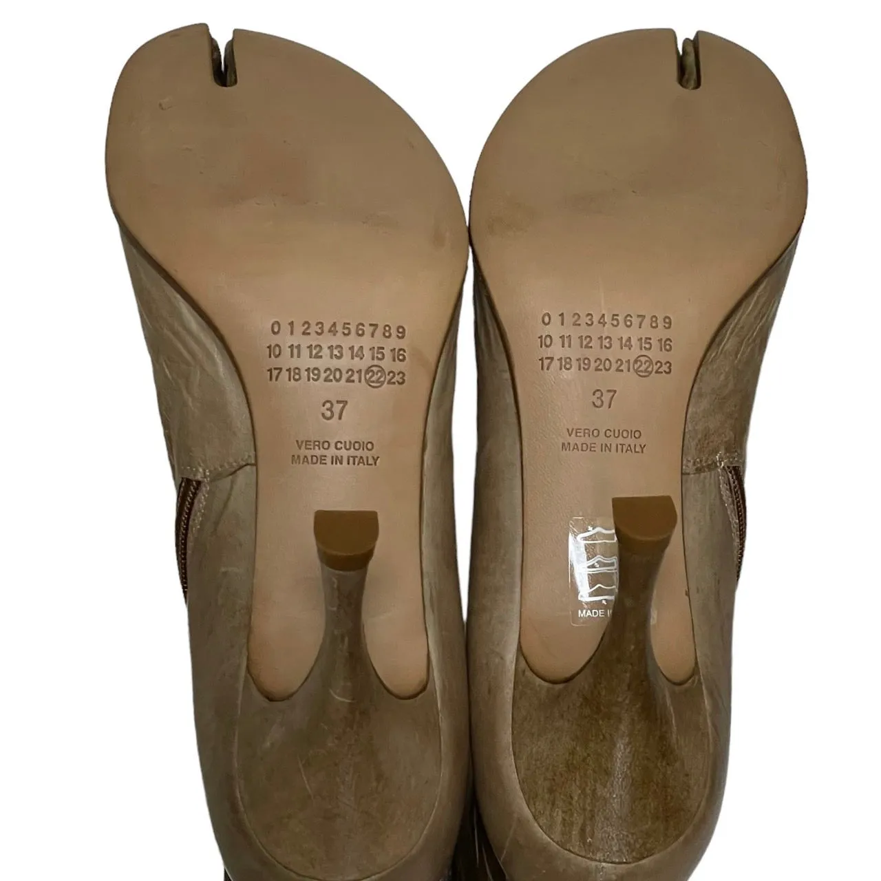 Maison Martin Margiela メゾンマルタンマルジェラ 07SS ヴィンテージ加工足袋ヒールブーツ 1338