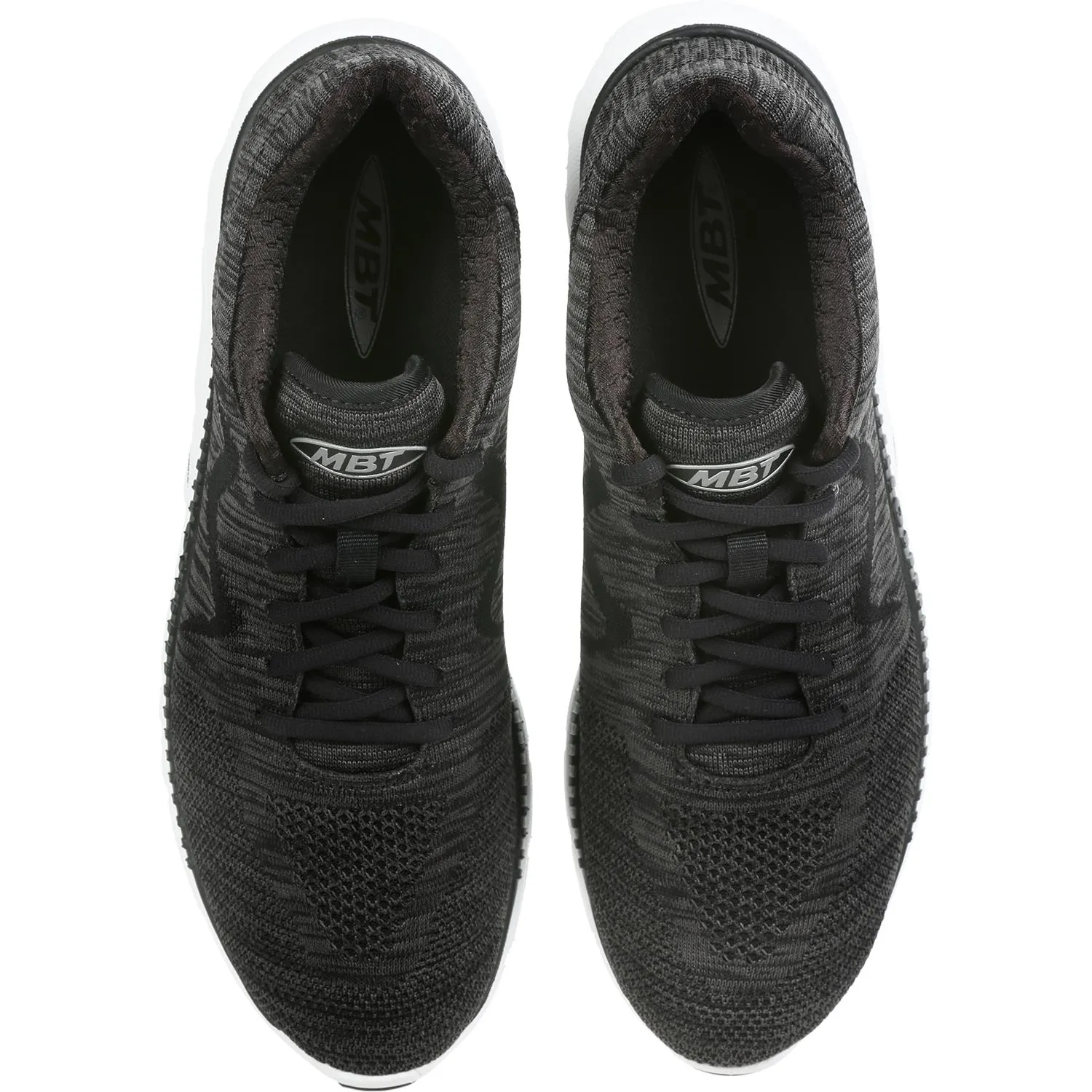 Men's MBT Speed Mix Running Shoe Black/Grey Mesh