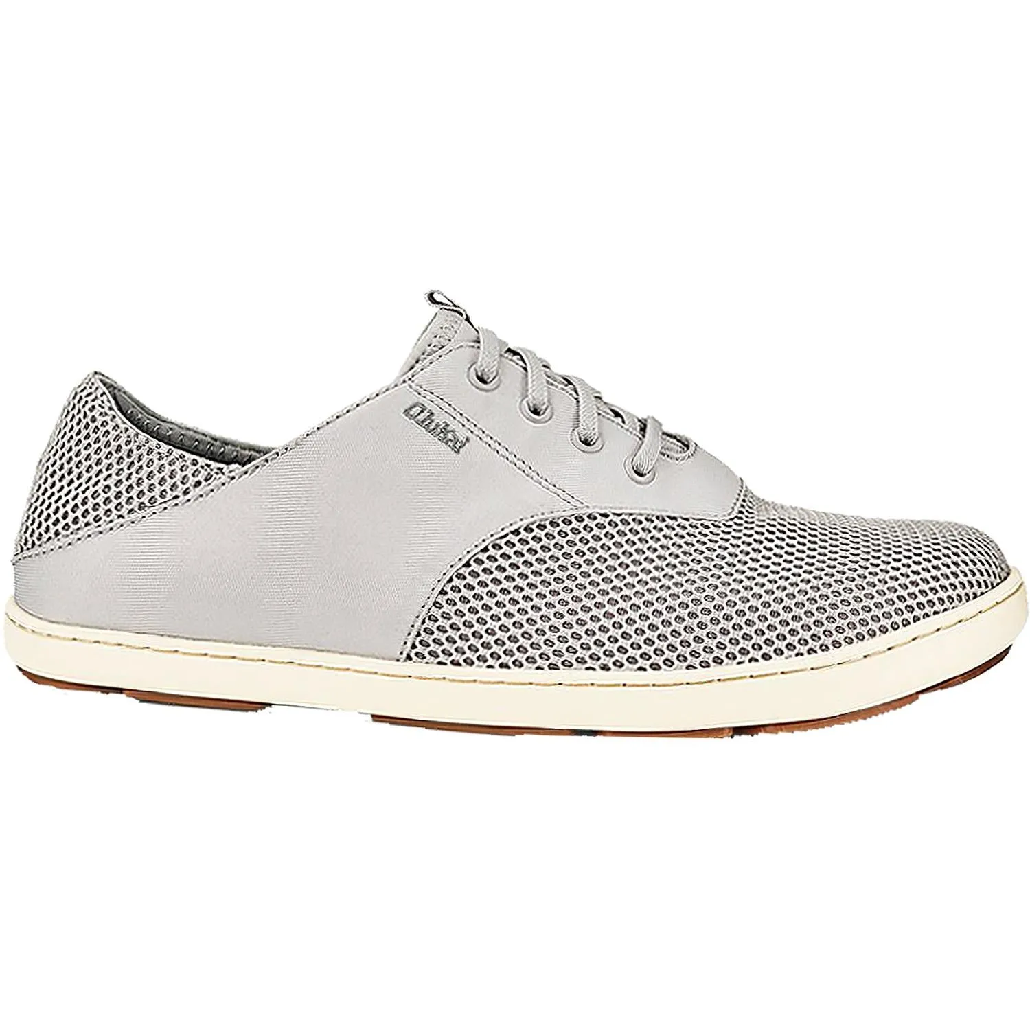 Men's OluKai Nohea Moku Fog/Mist Grey Mesh