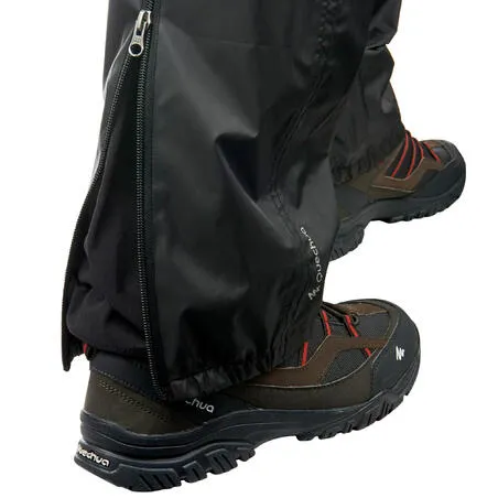 Men's waterproof hiking overtrousers nh500 imper