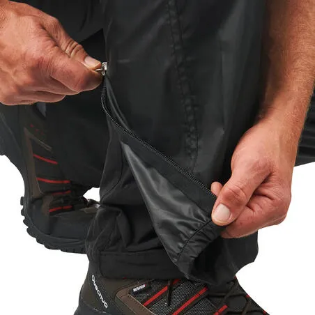 Men's waterproof hiking overtrousers nh500 imper
