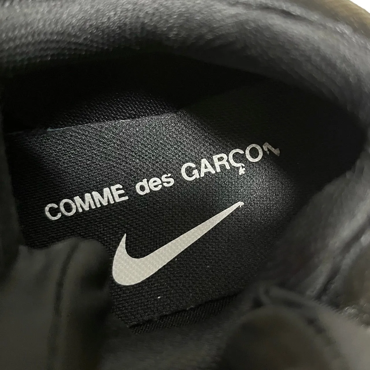 NIKE×COMME des GARCONS ナイキ コムデギャルソン 19AW OUTBURST V CDG アウトバースト チェーンデザインベルクロレザースニーカー CT2863-001