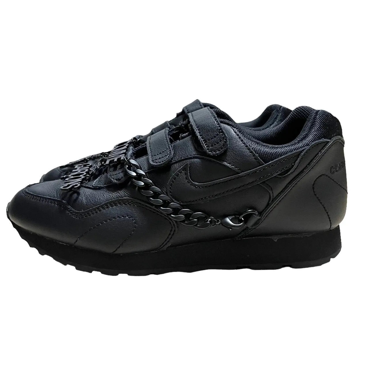 NIKE×COMME des GARCONS ナイキ コムデギャルソン 19AW OUTBURST V CDG アウトバースト チェーンデザインベルクロレザースニーカー CT2863-001
