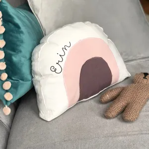 Personalised Rainbow Name Cushion