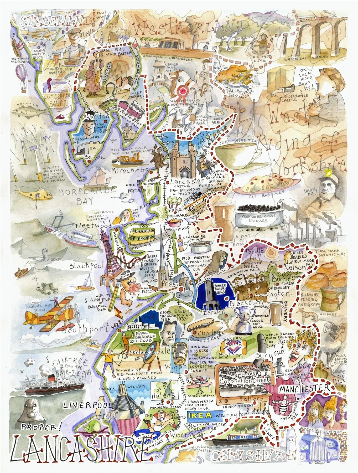 Proper Lancashire - Tim Bulmer 1000-Piece Jigsaw