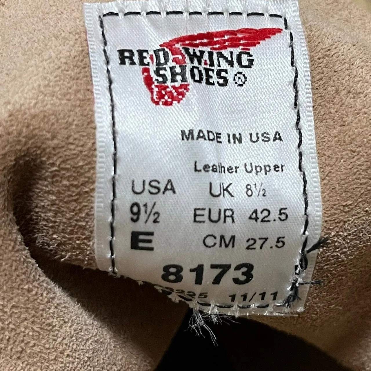 RED WING レッドウィング 8173 6inch CLASSIC MOC TOE レザーブーツ TAN ROUGH OUT SUEDE