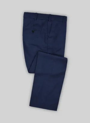 Reda Royal Blue Pure Wool Pants