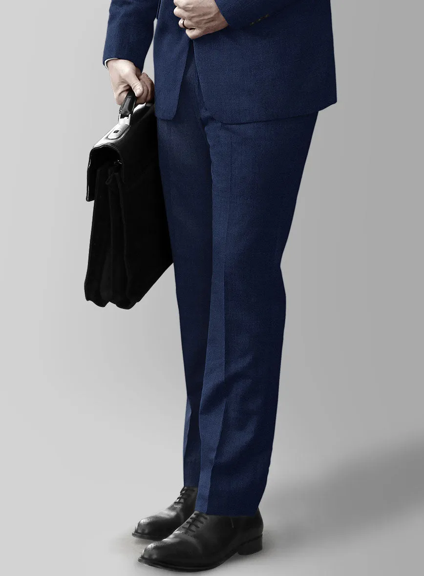 Reda Royal Blue Pure Wool Pants