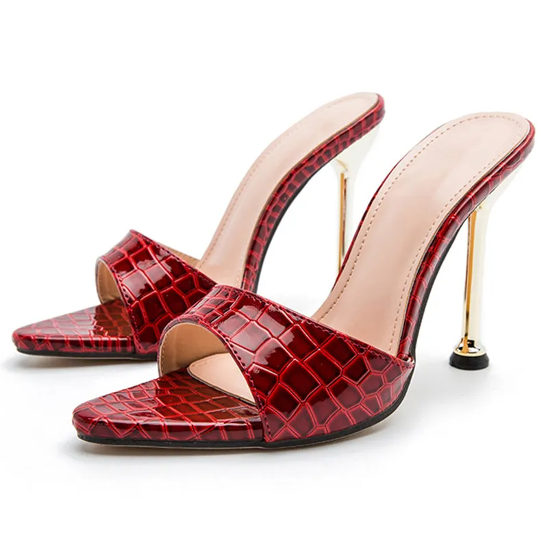 Step Up Your Style Snake Print Sandals