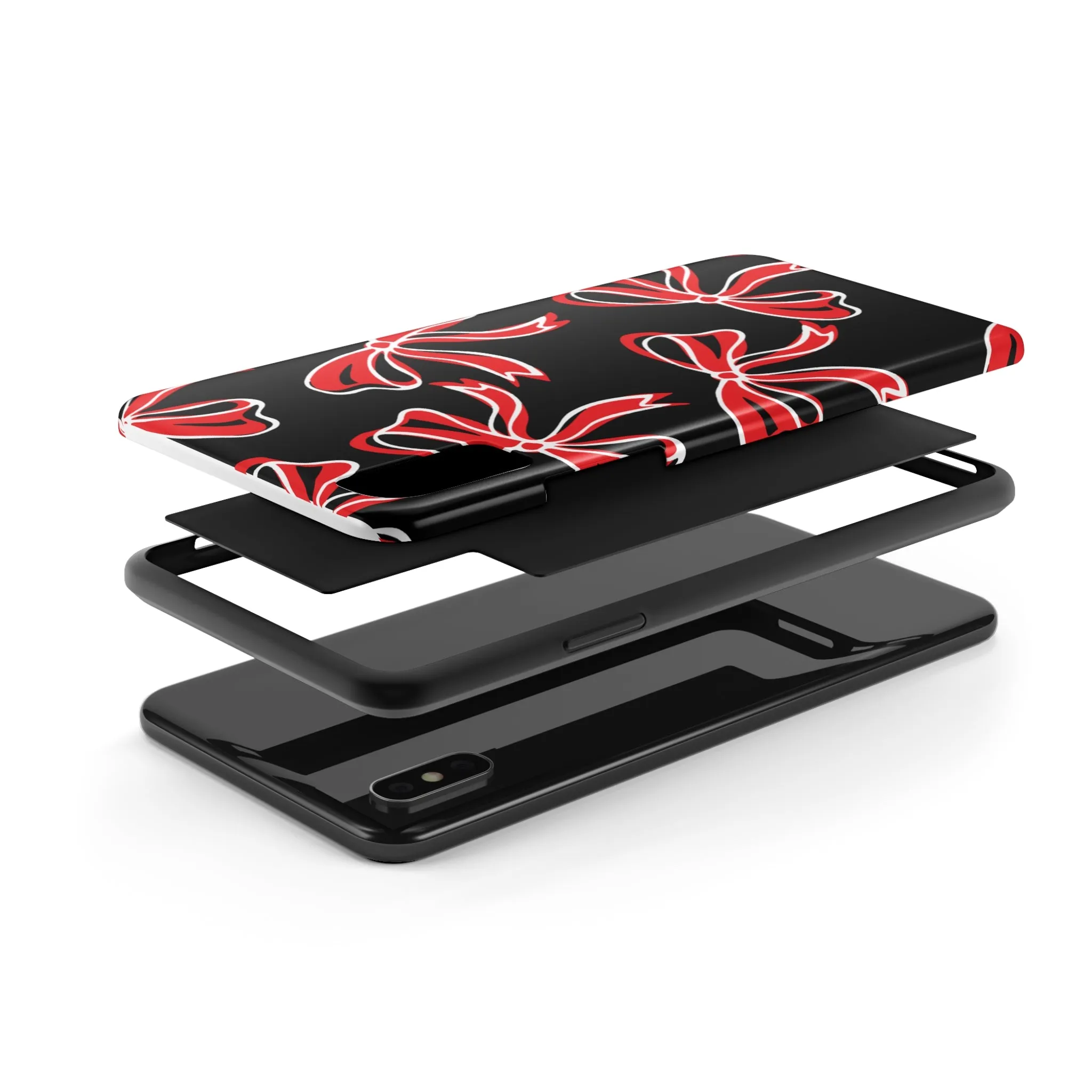 Trendy Black and Red Iphone Case