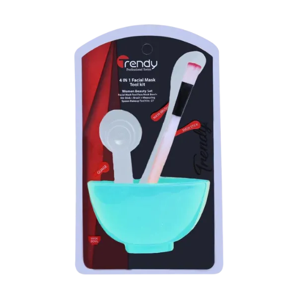 Trendy Bleach Bowl Set Facial Mask Kit 4in1 TD-154