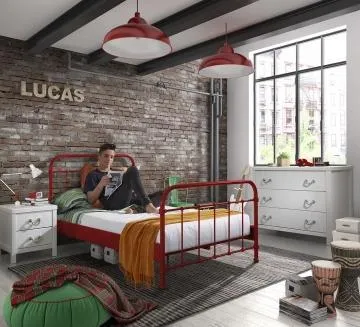 Vipack - New York 4ft Double Bed - Colour Options Available