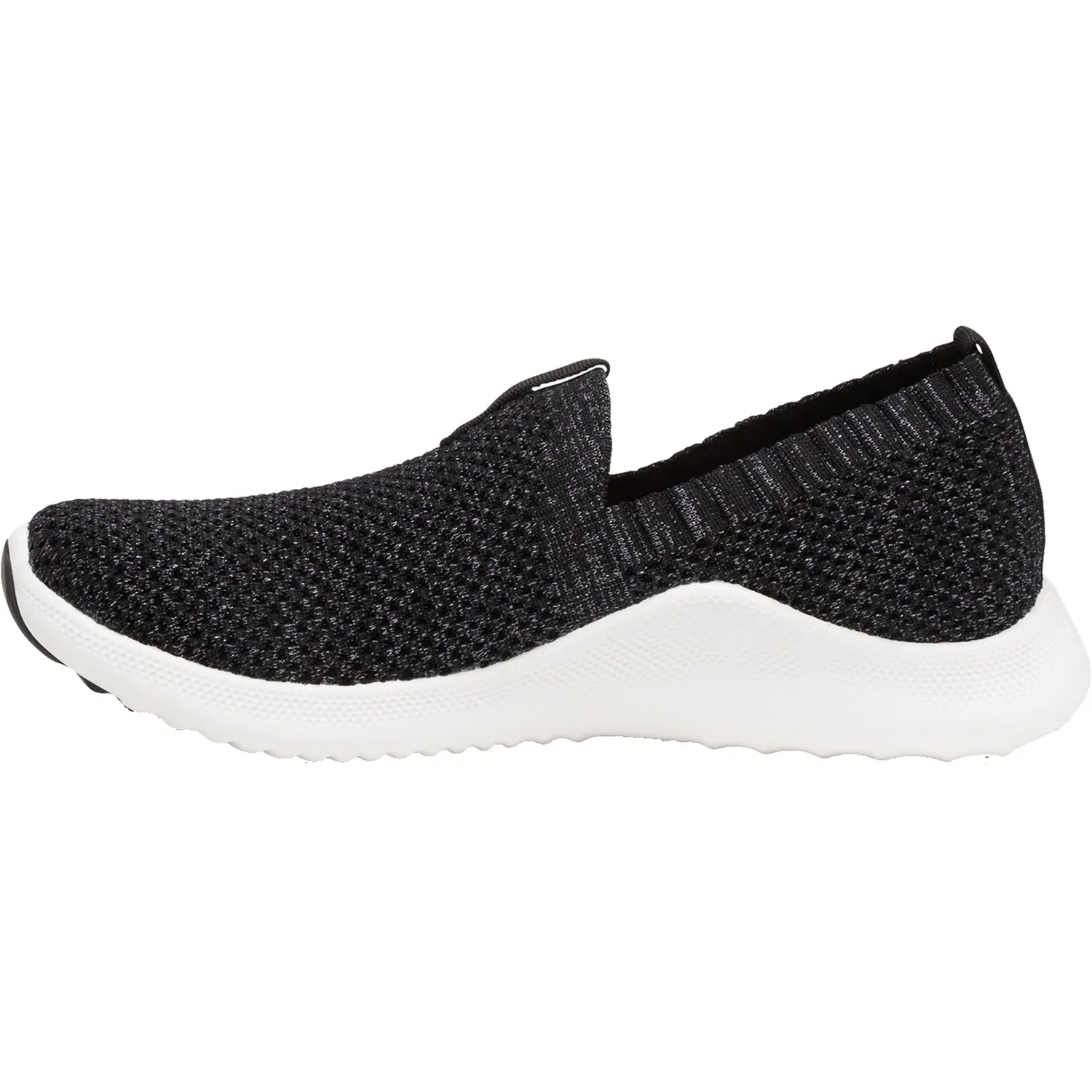 Women's Aetrex Angie Black Knit Fabric