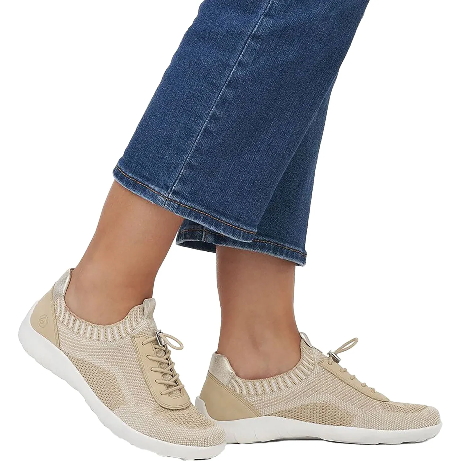 Women's Remonte R3518-20 Liv Cord-Vanilla/Tan Synthetic