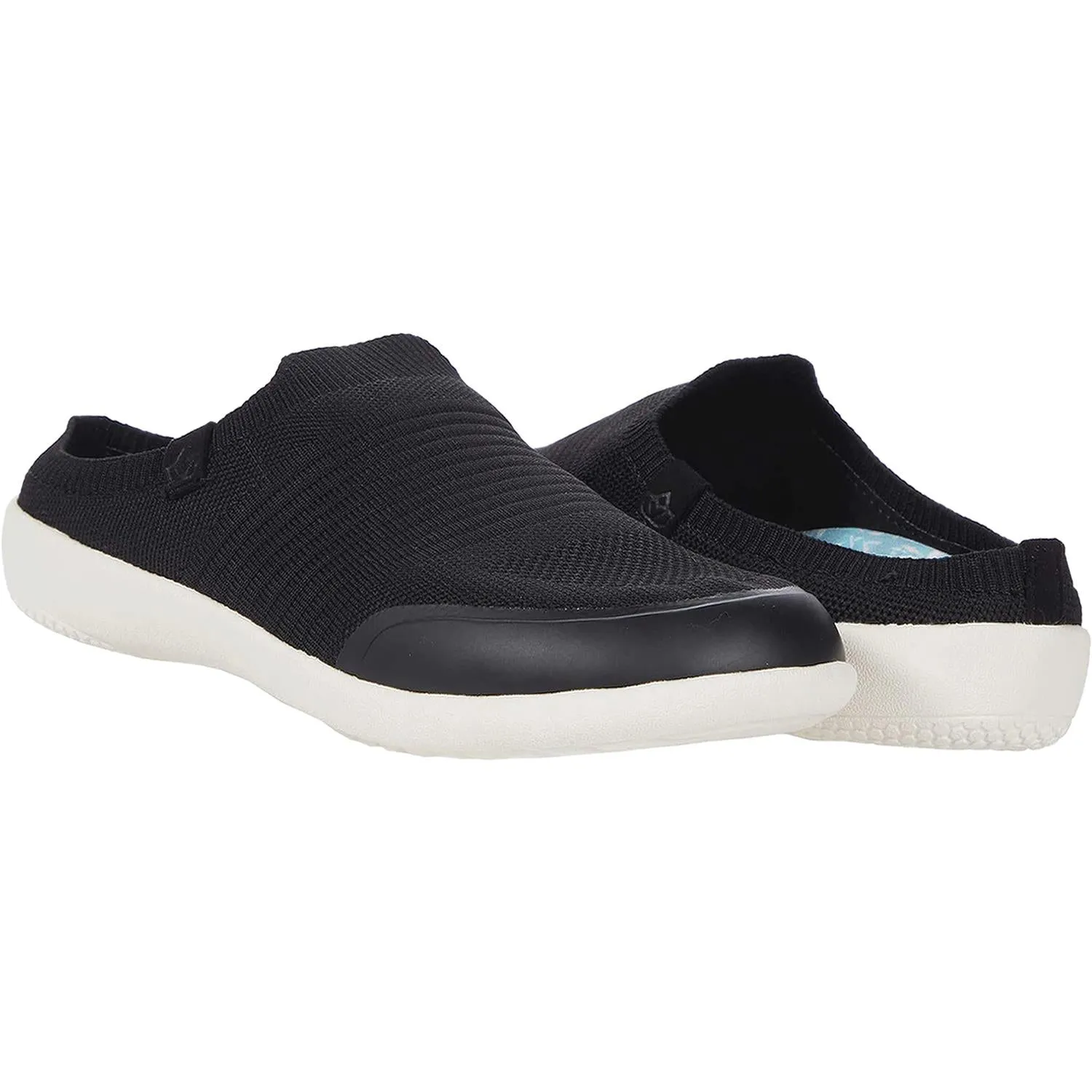 Women's Spenco Blissful Memory Foam Slide Black Mesh