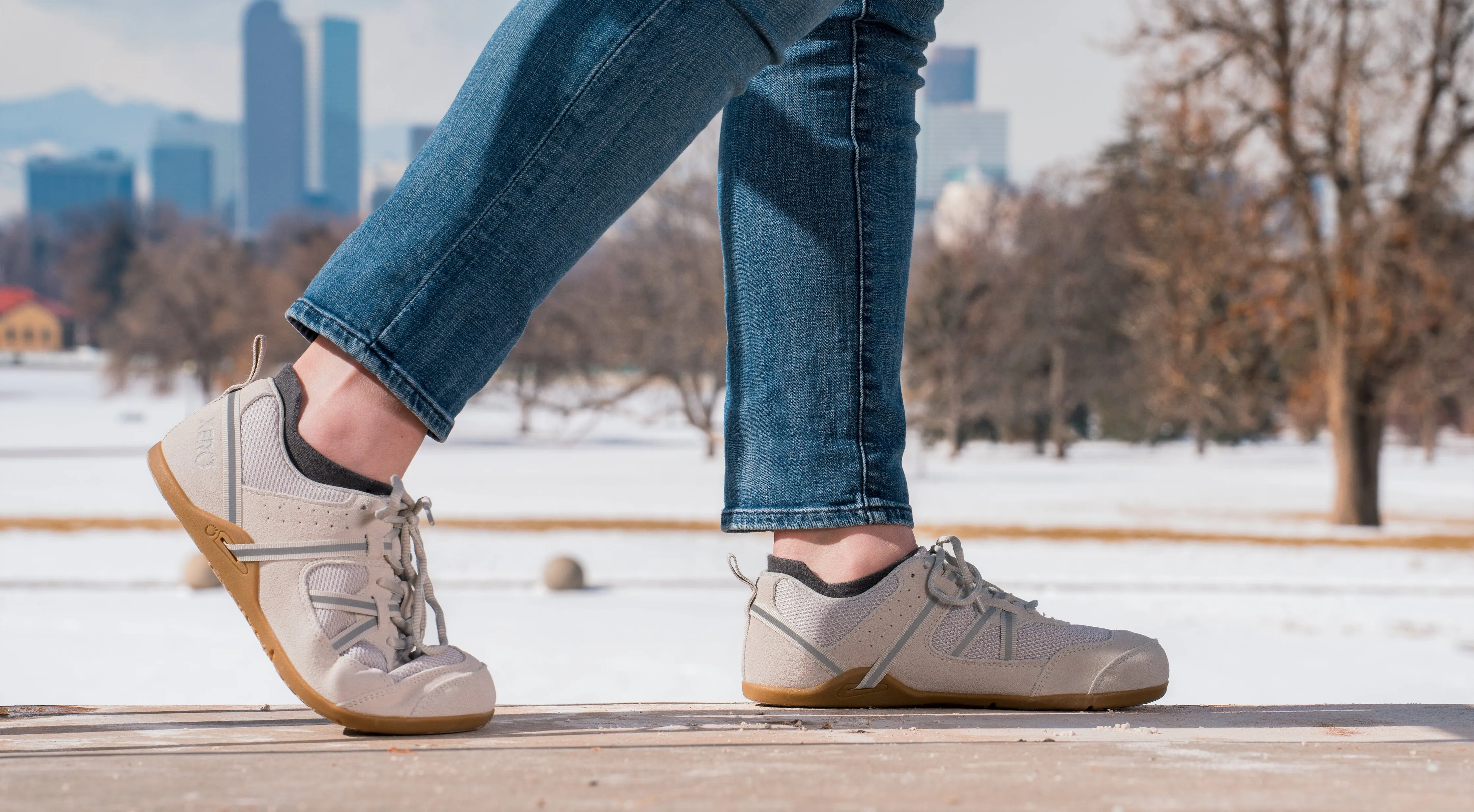 Xero Shoes Prio Suede Womens – Quiet Gray